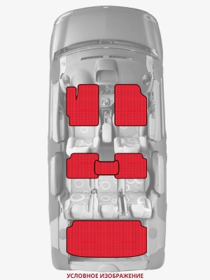 ЭВА коврики «Queen Lux» комплект для Honda Fit EV