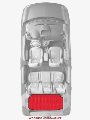 ЭВА коврики «Queen Lux» багажник для Vauxhall Meriva